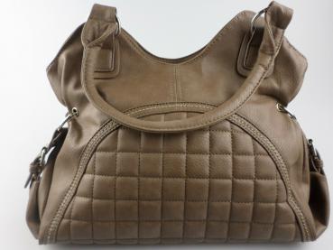 Sehr schöne Damen Handtasche in Dunkelbeige